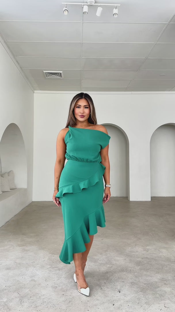 Kendall Midi Dress - Viridis Green