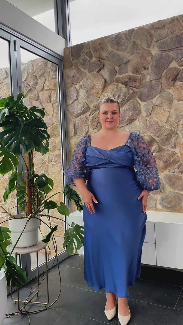 Leana Maxi Dress - Riverside Blue