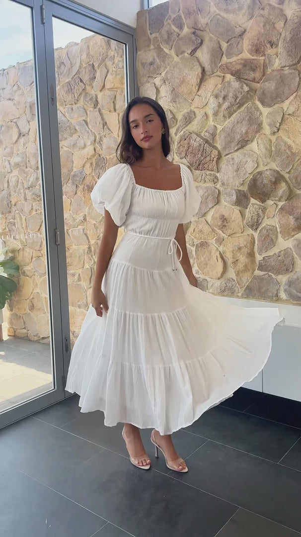 Zanetti Maxi Dress - White