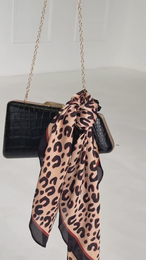 Carmela Square Bandana - Cheetah Print