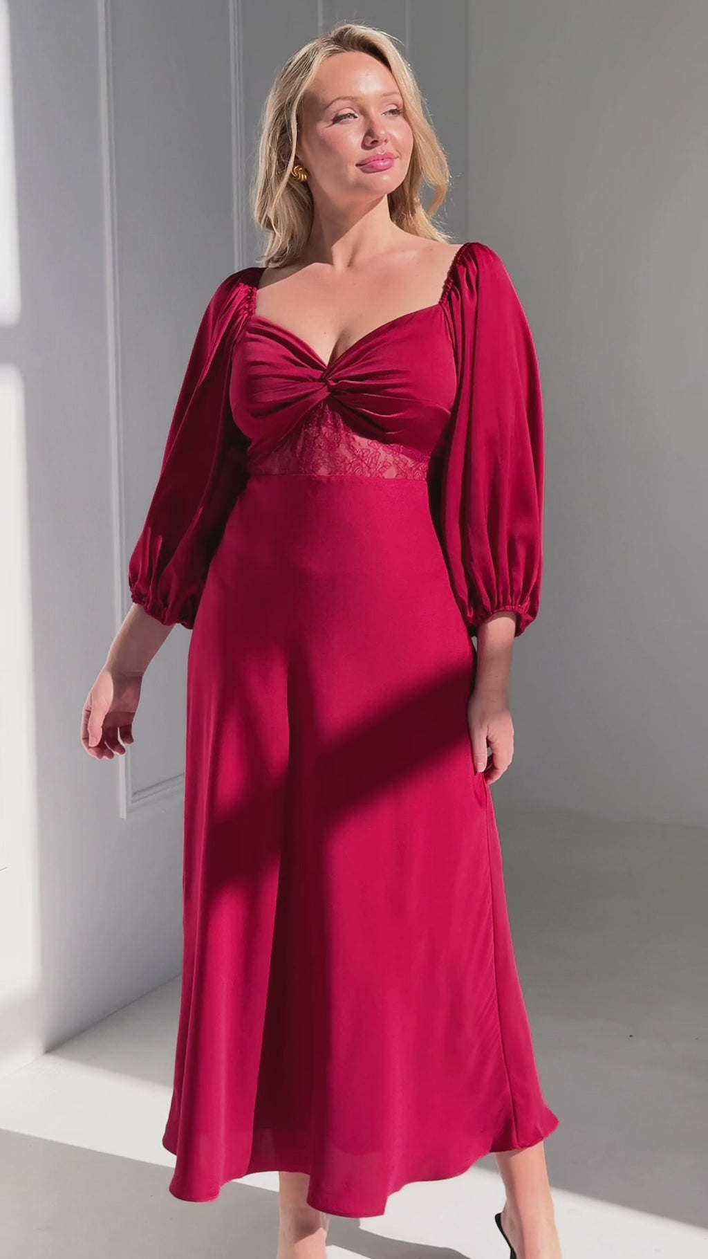 Alessia Maxi Dress - Wine