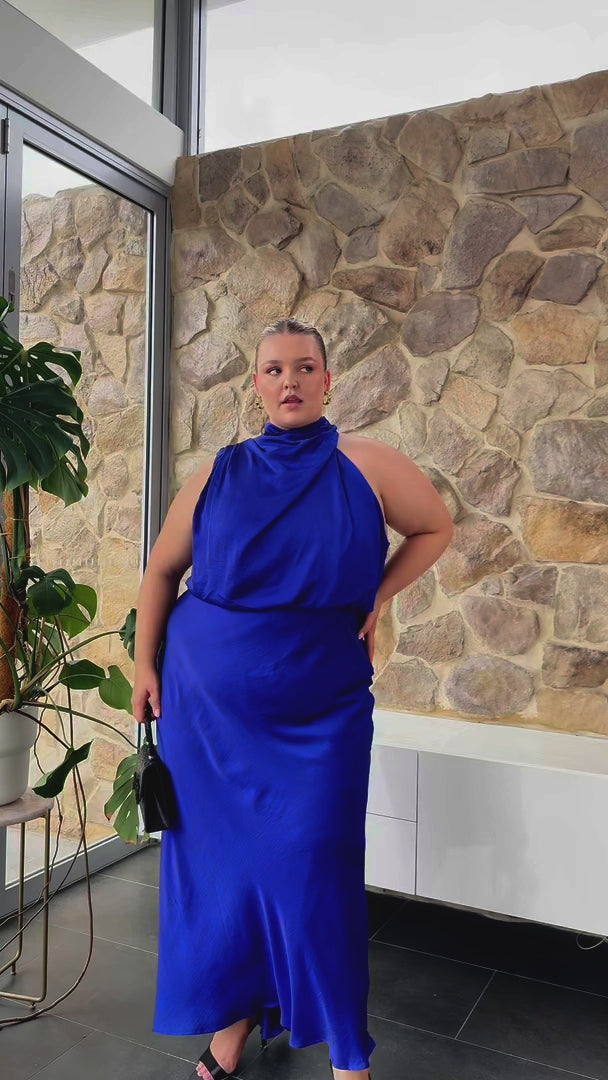 Cobero Maxi Dress - Cobalt Blue