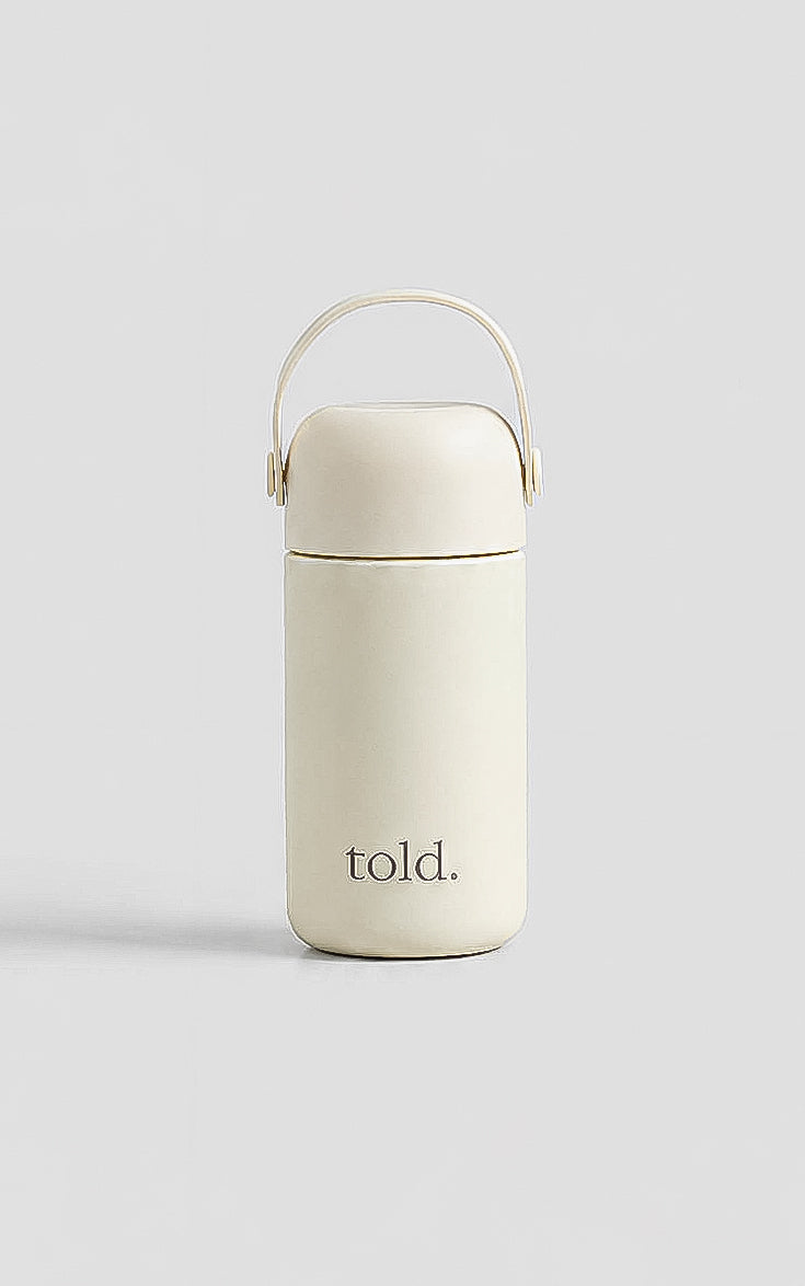 Told. Mini Water Bottle - Cream